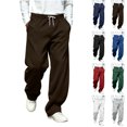 thumbnail image 1 of Aezemi Mens Elastic Waist Sweatpants with 3 Pockets Drawstring Fashion Pull on Casual Workout Pants Outdoor Winter Fall Comfy Long Trousers S, 1 of 9