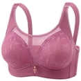thumbnail image 1 of Aezemi Plus Size Everyday Bras for Women, Mesh Comfortable No Underwire Lingerie, Full Cup Wireless Brassiere, 1 of 2
