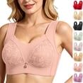 thumbnail image 1 of Aezemi Plus Size Womens Lace Thick Straps Bras, Push up Full Coverage Supportive Bralette, Older Womens Comfy Fashion T-Shirt Brassiere 36, 1 of 9