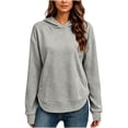 thumbnail image 1 of Aezemi Womens Jacquard Hoodie Sweatshirts Pullover Loose Fit Split Hem Fashion Comfy Sweatshirts Winter Fall Baggy Comfy Daily Casual Outerwear XXL, 1 of 6