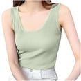 thumbnail image 1 of Aezemi Womens Lightweight Ribbed Tank Tops Round Neck Sleeveless Stretch Undershirts Summer Home Layering Outdoor Shirts, M-5XL, 1 of 4