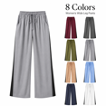thumbnail image 1 of Aezemi Womens Summer Loose Drawstring Pants Elastic Waist Soft Comfy Palazzo Outdoor Casual Trousers Women Baggy Fashion Workout Walking All Match Bottoms with Pockets S, 1 of 9