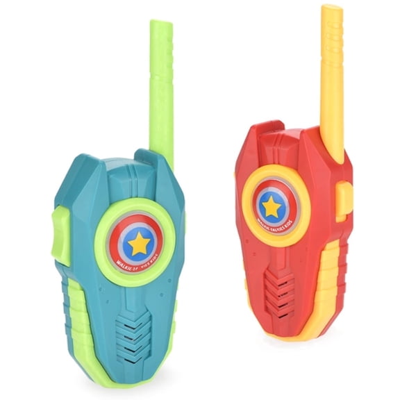 Aezusy Walkie Talkies for Kids, 2 Way Radio, Long Range Mini Robots Walkie Talkie Outdoor Toys for Boys Girls Ages 3–12, 2 Pack
