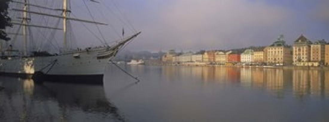 Af Chapman schooner at a harbor Skeppsholmen Stockholm Sweden Canvas Art - Panoramic Images (15 x 6)