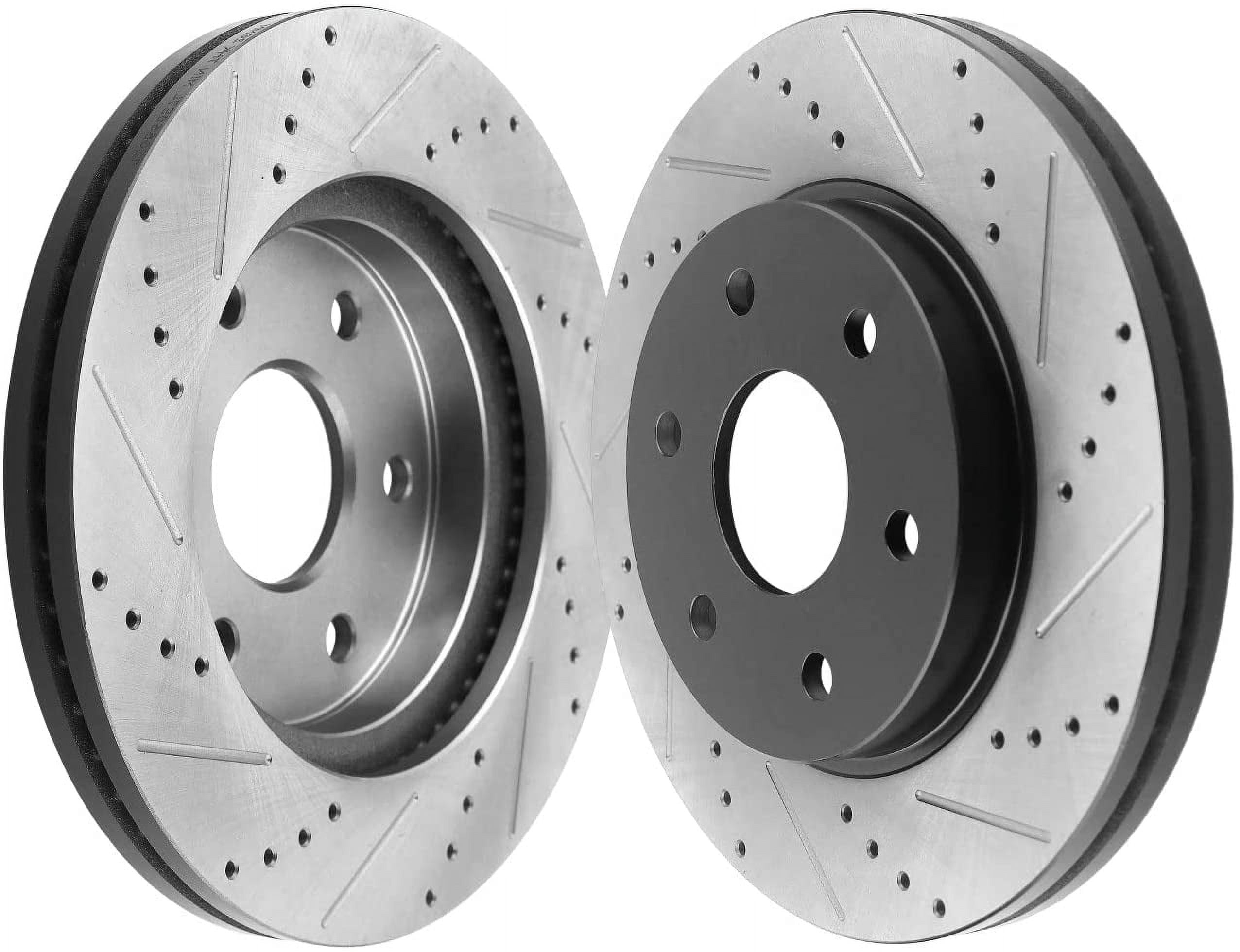 Afa Motors Rear Brake Rotors 345mm Drilled & Slotted Brake Rotor Fits