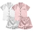 thumbnail image 1 of Afdoent 4Pc Pajamas For Women Set Plus Size Casual Pajamas Women's Lace Suspenders Shorts Home Wear Sleepwear Holiday, 1 of 4