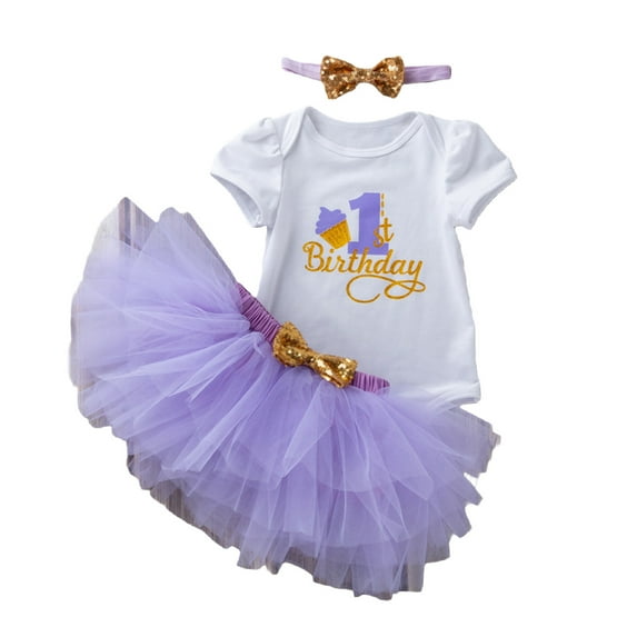 Afdoent Baby Girls Outfits Set Tutu Dress And Top Birthday Party Clothes For Toddler Cute Outfits For 6-12 Months
