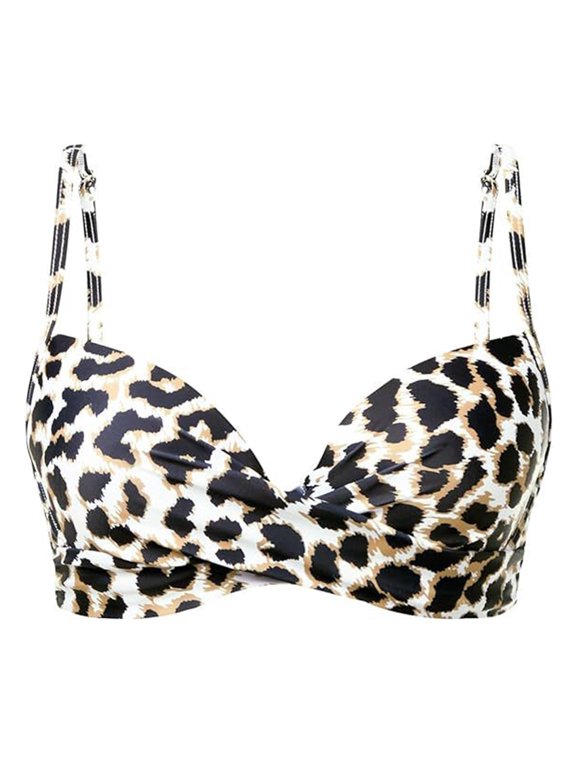 Bikini Tops For Women Fashion Leopard Print Swimsuit Bikini Separate Swimsuit Top Swimsuit Top 2026