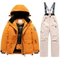 thumbnail image 1 of Afdoent Boys Clothing Set Kids Winter Ski Outfits For Boys And Girls Warm Thermal Snowboard Jacket Pants 8-9 Years, 1 of 7