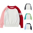 thumbnail image 1 of Afdoent Boys Sweater Color Block Knit Pullover Warm Winter Long Sleeve Crewneck Sweater Casual Comfortable Daily Wear for Toddler Kids 12-18 Months, 1 of 3