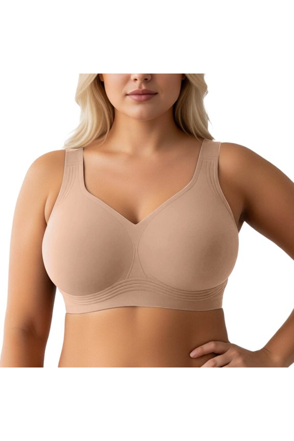 Bras For Women Supportive Wireless Full Coverage Bras For Seamless Comfort Fuller Cup Uplift And Shape Everyday Wireless Bra For Plus Size Everyday Bras