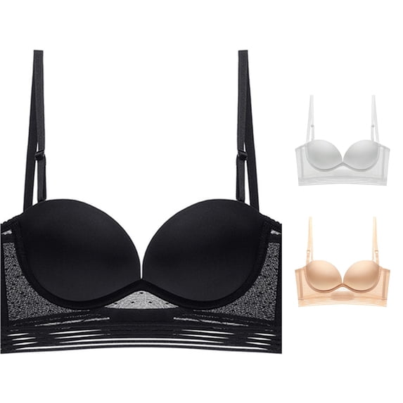 Afdoent Bras for Women Back Bras U Shaped Design with Large Back Area Soft Underwire Support Everyday Bra