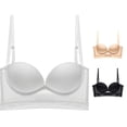 thumbnail image 1 of Afdoent Bras for Women Back Bras U Shaped Design with Large Back Area Soft Underwire Support Everyday Bra, 1 of 4