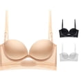 thumbnail image 1 of Afdoent Bras for Women Back Bras U Shaped Design with Large Back Area Soft Underwire Support Everyday Bra, 1 of 4