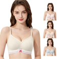 thumbnail image 1 of Afdoent Bras for Women Bra with Gathered Cups for Sagging Featuring Soft Support Comfortable Breathable Comfy Everyday Bra, 1 of 4