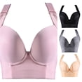 thumbnail image 1 of Afdoent Bras for Women Breathable Wirefree Full Coverage Bra for Lightweight Everyday Comfort with Open Back and Smooth Backing, 1 of 4