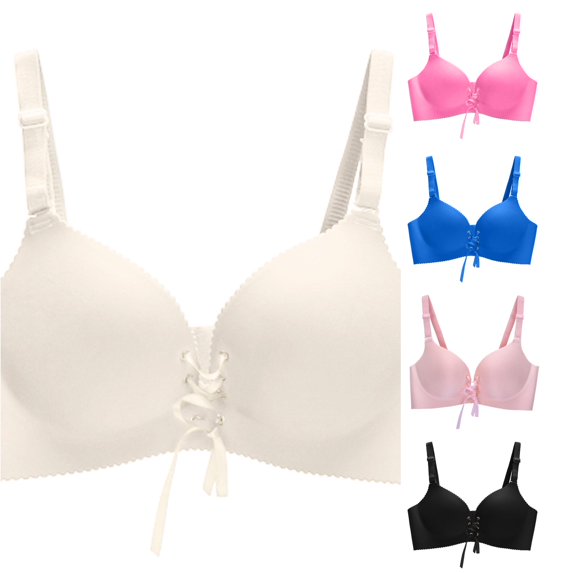 Afdoent Bras for Women Comfortable Breathable Bra Smooth Lace Pull Converged and Adjustable Bra