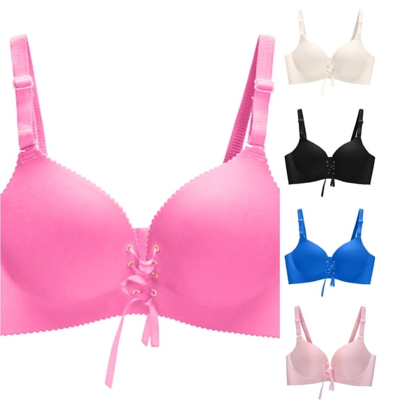 Afdoent Bras for Women Comfortable Breathable Bra Smooth Lace Pull Converged and Adjustable Bra