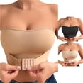 thumbnail image 1 of Afdoent Bras for Women Strapless Bra for Seamless Push Up Neckline Comfortable T Shirt Bra with Silicone Band, 1 of 6