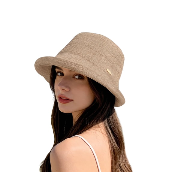 Afdoent Breathable Summer Sun Hats For Women Wide Brim Fisherman Cap Lightweight Upf Sun Outdoor Casual Beach Hat Fashion Classic