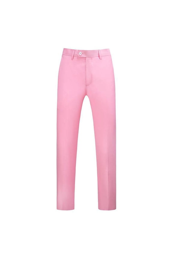 Casual Pants For Men Classic Veneer Crease Flat Head Chinos Mature Male Straight Leg Pants Comfortable