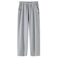 thumbnail image 1 of Afdoent Casual Pants For Men Joggers Sweatpants Open Bottom Straight Leg Casual Loose Fit Running Athletic Jer Sey Pants With Pockets Comfortable, 1 of 3