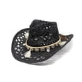 thumbnail image 1 of Afdoent Cowboy Hat For Women Summer Western Cowboy Hat Shapeable Straw Hat Hollowed Out Fashion Hat Streetwear, 1 of 3