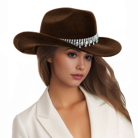 Afdoent Cowboy Hats For Men Women Jazz Top Hat Cowboy Hat And Holiday Top Hat Fashion Classic