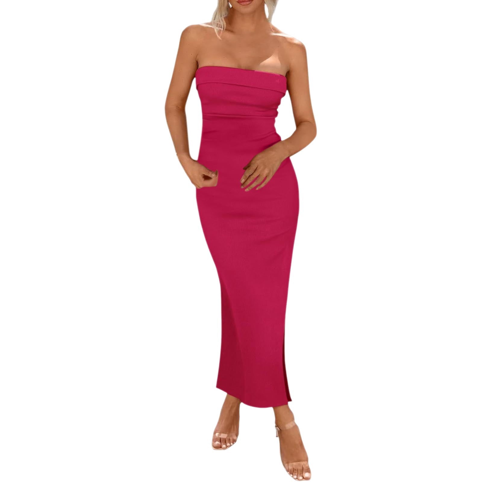 Tube Top Dress for Women Mesh Light Luxury Minority Adult Ceremony Evening Dress for Women main image 1