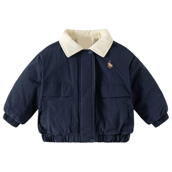 Afdoent Fall Jacket For Boys Lightweight Quilted Padded Jacket With Color Design For Kids Winter Warm Outerwear Coats 7-8 Years