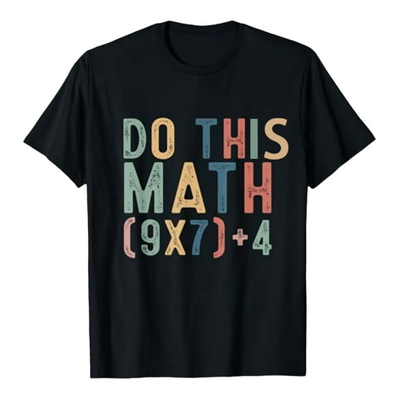 Afdoent Funny Printed Boys Graphic For Kids Youth Children Teen Boys Casual Short Sleeve Tee Shirt With Humorous Arithmetic Design 4-5 Years