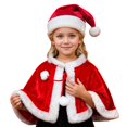 thumbnail image 1 of Afdoent Girls 2 Piece Outfits Elegant Girls Performance Cape Dress Up Play Cloak For Holiday Parties One Size, 1 of 5