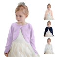 thumbnail image 1 of Afdoent Girls Cardigan Sweater Kids Cropped Button Knit Sweaters Soft Fall Knitted Outerwear Comfortable 1-2 Years, 1 of 4