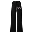 thumbnail image 1 of Afdoent Girls Pants Girls Bow Drawstring Loose Fit Lightweight Straight Leg Athletic Casual Jogger Pants For Play And Everyday Comfort 10-11 Years, 1 of 4