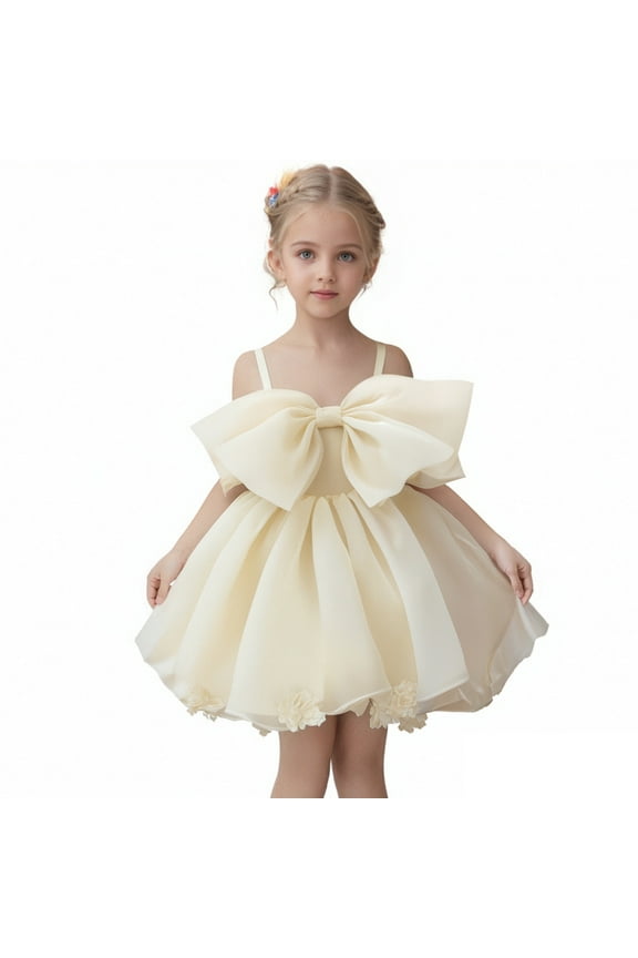 Girls Party Dress Elegant Embroidered Tutu Gown For Birthday Performance Flower Girl Formal Attire 18-24 Months
