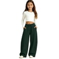 thumbnail image 1 of Afdoent Girls Sweatpants Casual Baggy Pants Fashionable Toddler Kids Sweat Pants Soft Comfortable Trendy Clothes 5-6 Years, 1 of 6
