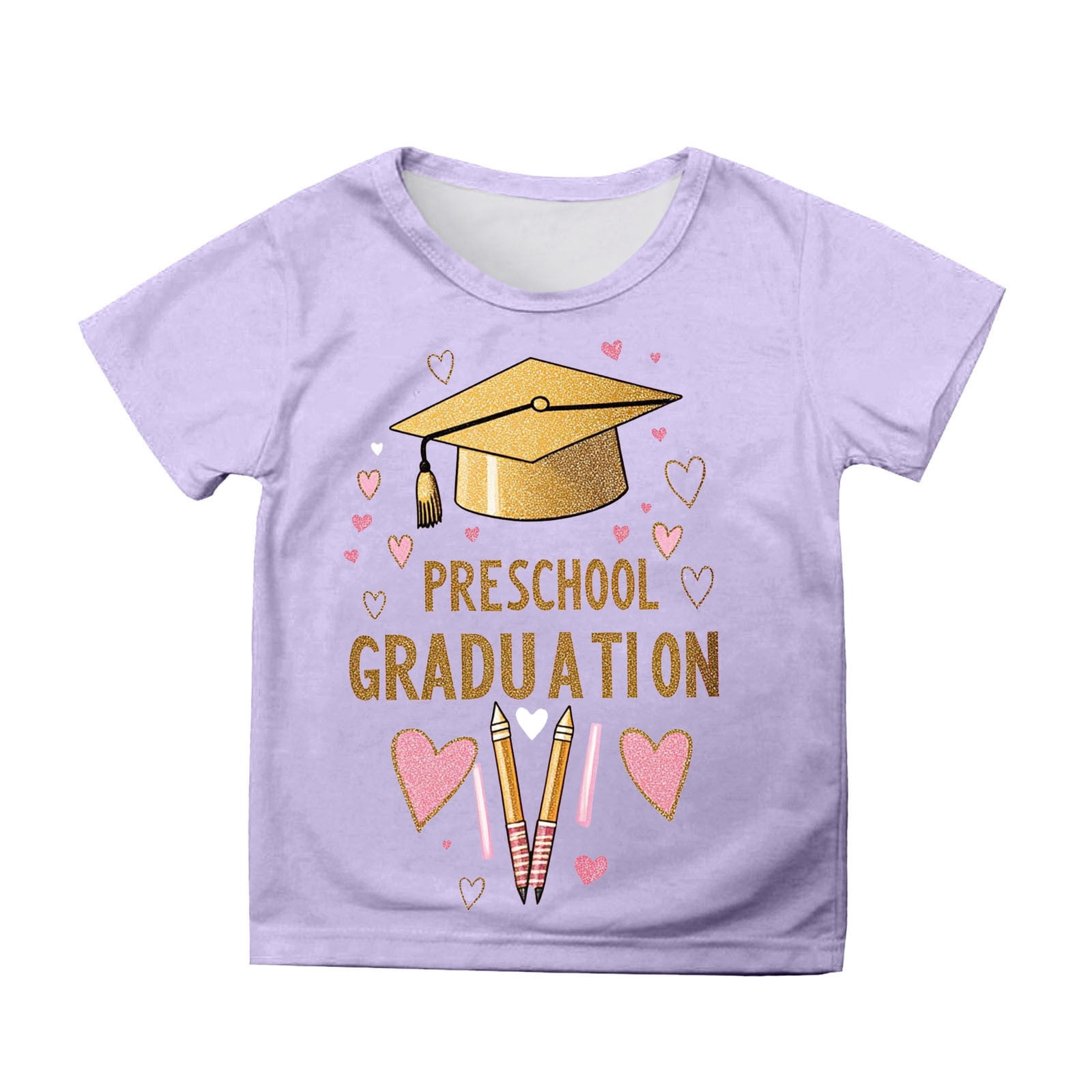 Afdoent Girls T-Shirts Last Day Of School Short Sleeve T Shirt Cute ...