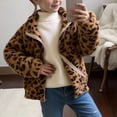 thumbnail image 1 of Afdoent Girls Winter Coat Cozy Kids Leopard Print Jacket for Warm Outerwear Stylish Kids Outerwear Fashion Comfy, 1 of 9