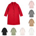 thumbnail image 1 of Afdoent Girls Winter Coat Solid Long Jacket Kids Button Front Casual Warm Outerwear for Fall Trendy Clothes, 1 of 5
