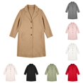 thumbnail image 1 of Afdoent Girls Winter Coat Solid Long Jacket Kids Button Front Casual Warm Outerwear for Fall for Daily Wear, 1 of 5