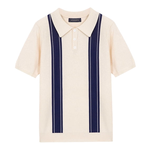 Afdoent Golf Polo Shirts For Men Outdoor Short Sleeve Polo Shirt Color Block Leisure Shirt Classic Sport Shirts