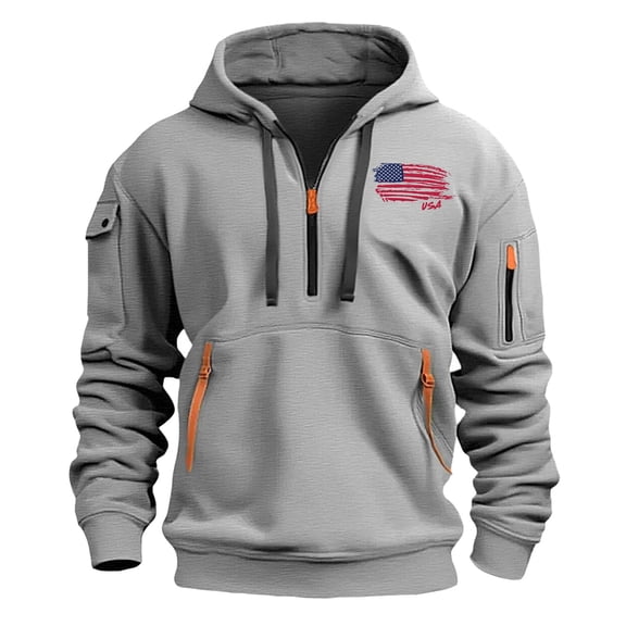 Afdoent Hoodies For Men Oversize Winter Thick Hoodie Casual Sweatshirt Hop Outdoor Hoodie Long Sleeve Pullover With Pockets Drawstring 2025 Winter Retro Streetwear