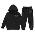 thumbnail image 1 of Afdoent Kid Girls Clothes Winter Hoodie And Joggers Comfy Casual With Stylish Print For Toddler To 2-3 Years, 1 of 3