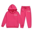 thumbnail image 1 of Afdoent Kid Girls Clothes Winter Hoodie And Joggers Comfy Casual With Stylish Print For Toddler To 3-4 Years, 1 of 3