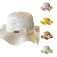 thumbnail image 1 of Afdoent Kids Sun Hat For Girls Children's Sunscreen Summer Bow Straw Hat Beach Fisherman's Hat Fashion, 1 of 4