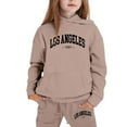 thumbnail image 1 of Afdoent Kids Toddler Girls Clothing Set Outfits Hoodies Letter Print Sweatshirt Stylish And Comfortable Everyday Wear 3-4 Years, 1 of 4
