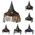 thumbnail image 1 of Afdoent Kids Witch Hat Boys Girls Halloween Witch Hats Accessory For Holiday Halloween Party Funny Decorative Props Fashion, 1 of 4