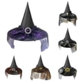 thumbnail image 1 of Afdoent Kids Witch Hat Boys Girls Halloween Witch Hats Accessory For Holiday Halloween Party Funny Decorative Props Novelty, 1 of 4