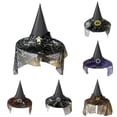 thumbnail image 1 of Afdoent Kids Witch Hat Boys Girls Halloween Witch Hats Accessory For Holiday Halloween Party Funny Decorative Props, 1 of 4