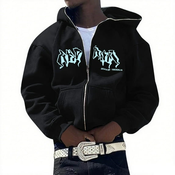 Afdoent Men Hoodies And Sweatshirts Zip Up Hooded Jacket Comfortable Fit And Versatile Style For Travel Sports Or Relaxation Sweatshirt For Men